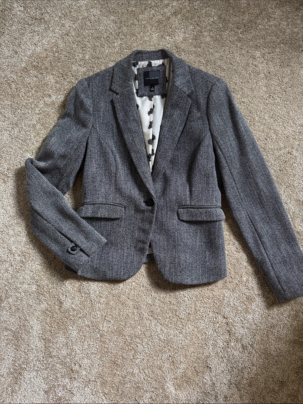 The Limited Gray Tailored Women's Blazer